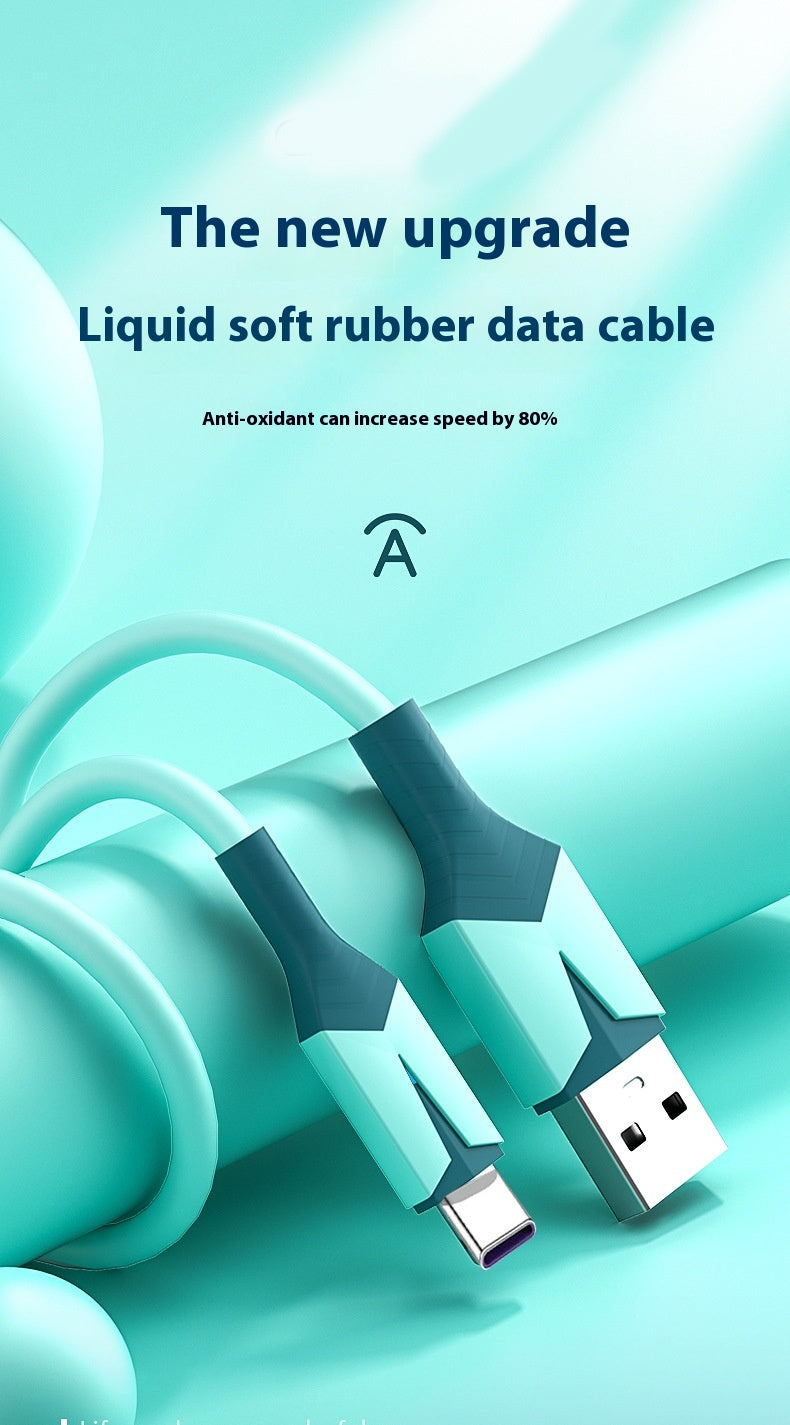 Liquid Flexible Glue With Light Mobile Phone Charging Fast Charge Data Cable