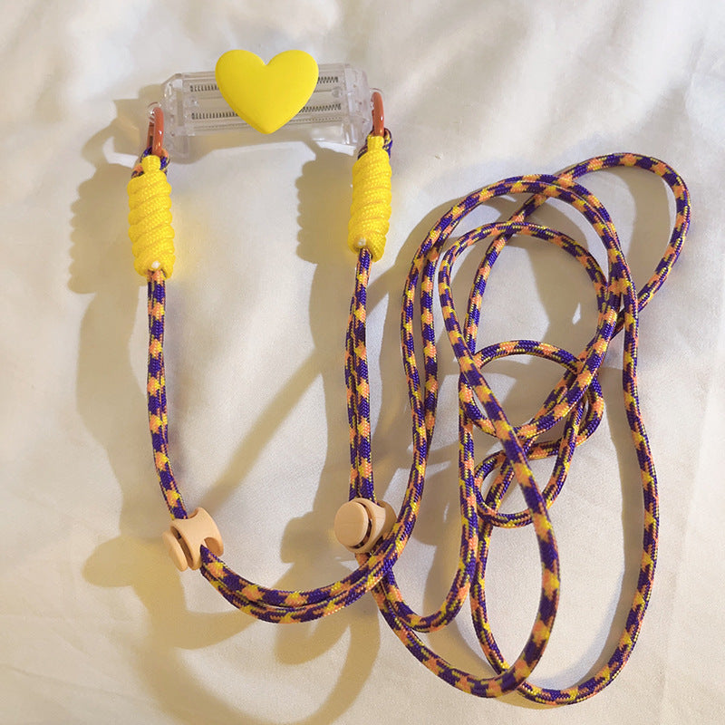 Good-looking Small Love Back Splint Mobile Phone Lanyard Universal
