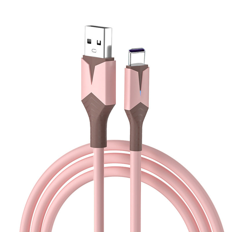 Liquid Flexible Glue With Light Mobile Phone Charging Fast Charge Data Cable