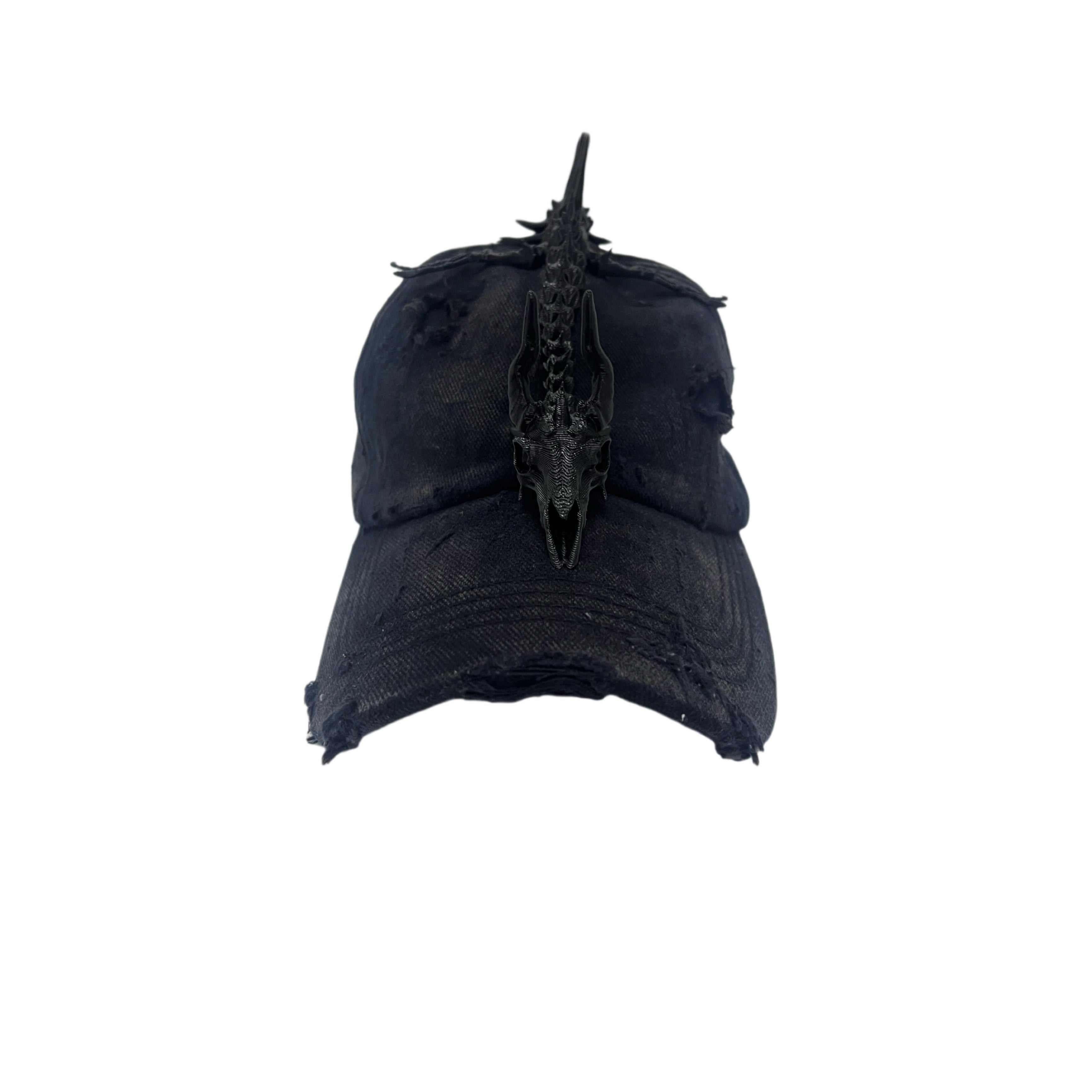 Hand-damaged Worn Looking Washed-out Hat