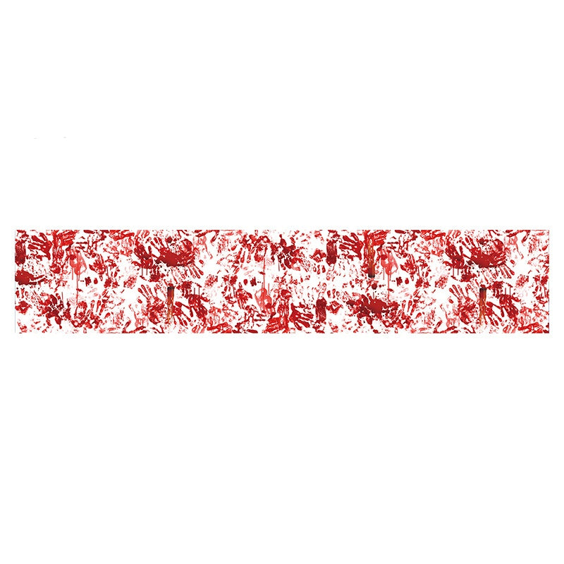 Horror Happy Halloween Tablecloth Bloody Handprint Table Cover Festival Halloween Party Tablecloth Decoration Supplies