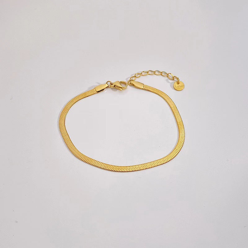 Stainless Steel 5-piece Set Simple Bracelet Does Not Fade