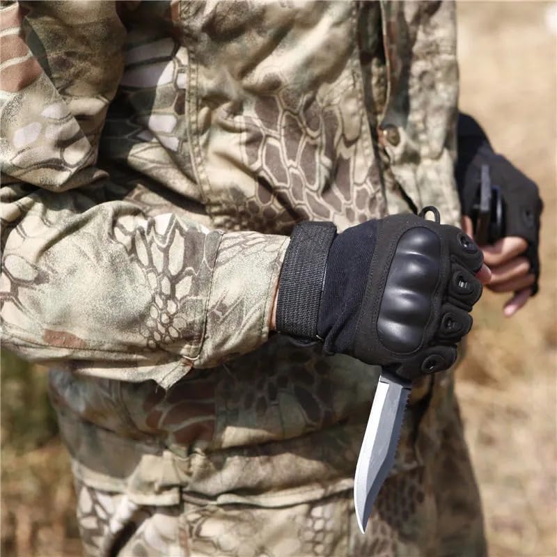 Anti-Slip Gloves, Outdraw, Appearance, Reduces Palm Thickening, Machine Work, Half Finger Hard Dain, Heat Retention, Cut Resistant, Durable, Joint Protection