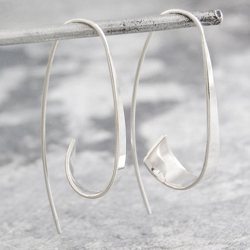 Gypsy Spiral Curved Ear Ring Ladies