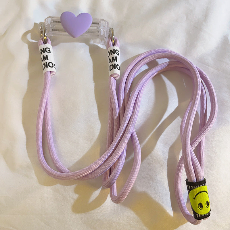 Good-looking Small Love Back Splint Mobile Phone Lanyard Universal