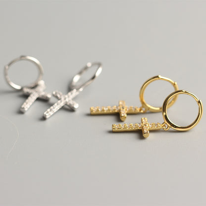 European And American Trendy Cross Ear Clips