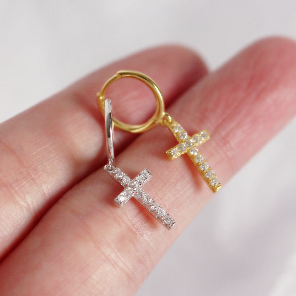 European And American Trendy Cross Ear Clips
