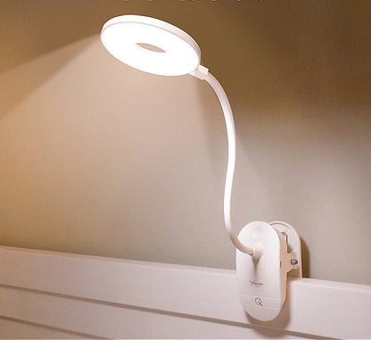 LED eye protection USB charging desk lamp student learning bedroom bedside clip lamp table lamp