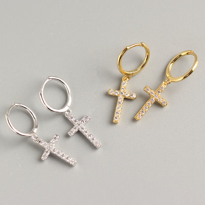 European And American Trendy Cross Ear Clips