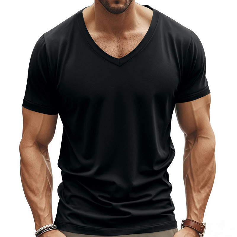 Solid Color Loose American Summer Men&
