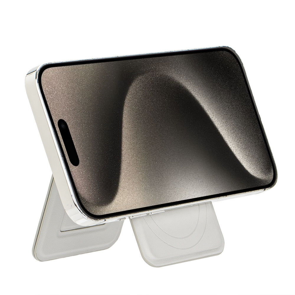 PU Magnetic Card Holder MagSafe Rotating Folding Bracket