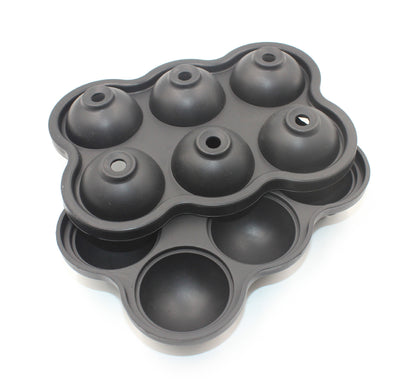 Large Ice Cube Maker Silicone Mold 6 Cell Big Sphere Ice Ball Tray Whiskey Wine Cocktail Party Bar Accessories Kitchen Gadgets