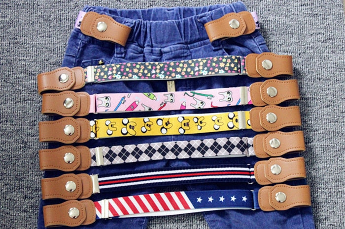 Hot New Children Elastic Belt Pants For Girls Boys Anti Deduction Belt Baby Nursery Essential Kid&