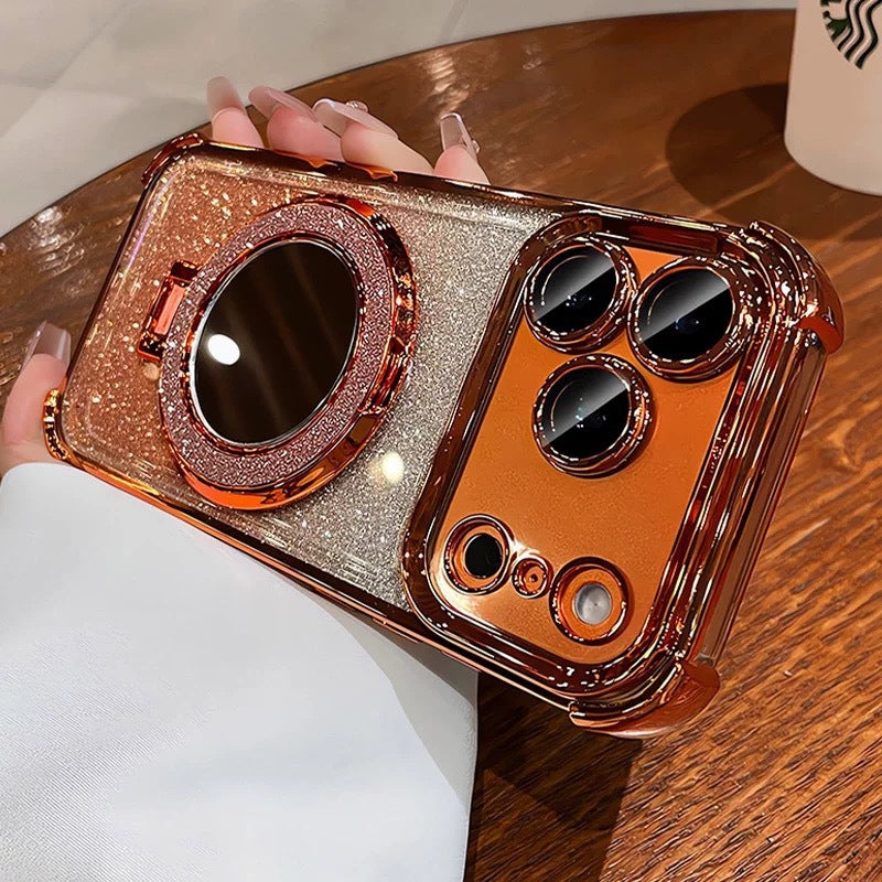 Glitter Mirror Magnetic Bracket Phone Case