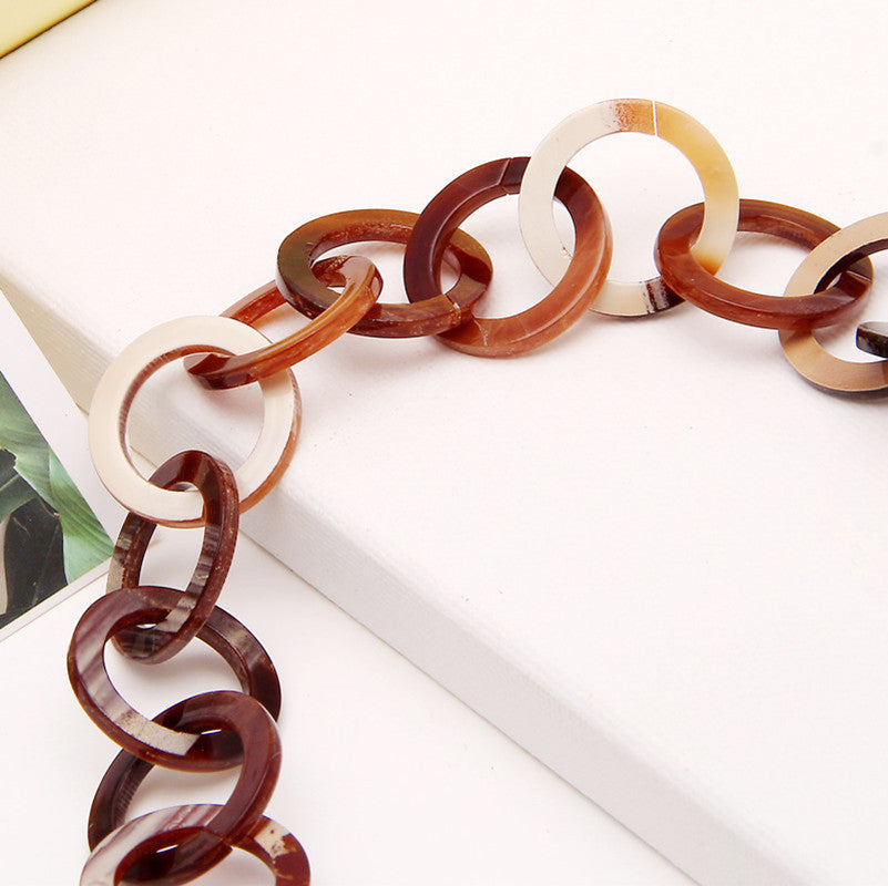 Versatile Pearl Acetate Long Sweater Chain