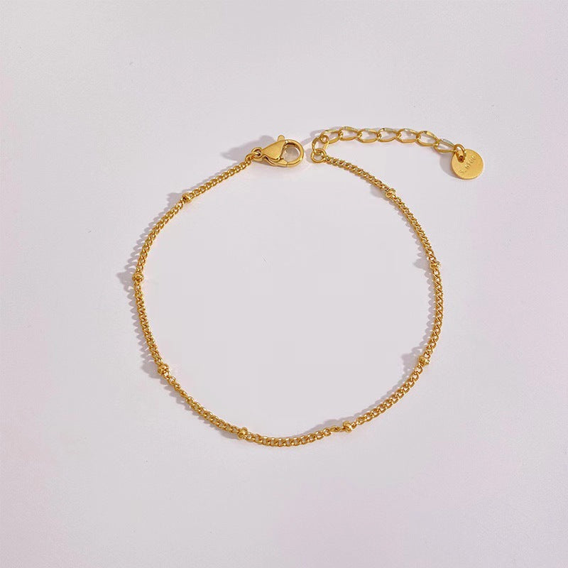 Stainless Steel 5-piece Set Simple Bracelet Does Not Fade