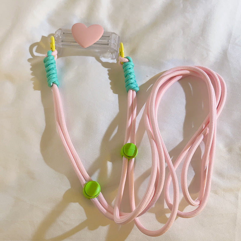 Good-looking Small Love Back Splint Mobile Phone Lanyard Universal