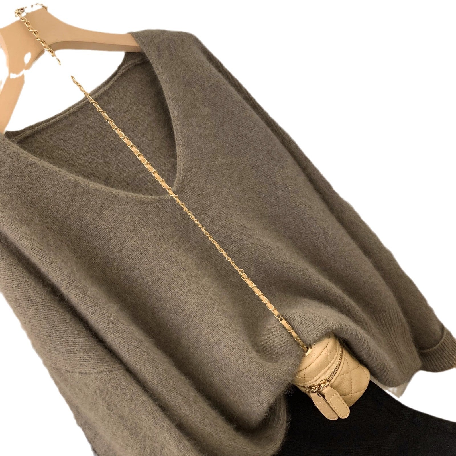 V Neck Baselayer Pullover Sweater For Women