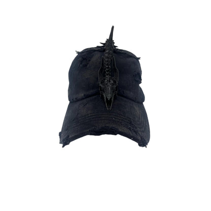 Hand-damaged Worn Looking Washed-out Hat