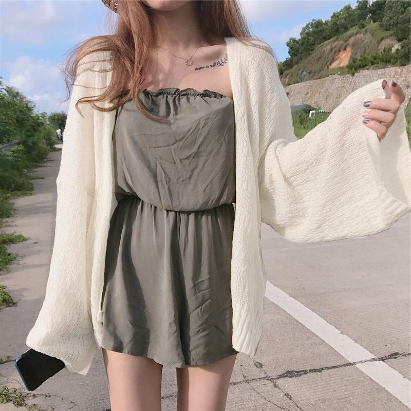 Retro Casual Thin Long-Sleeve Knitted Cardigan