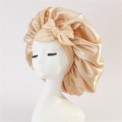 Satin Ribbon Round Hat Bow Imitation Silk Beauty And Hair Care