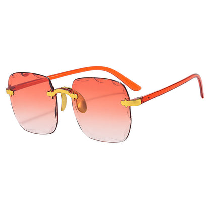 Rimless Square Sunglasses For Women