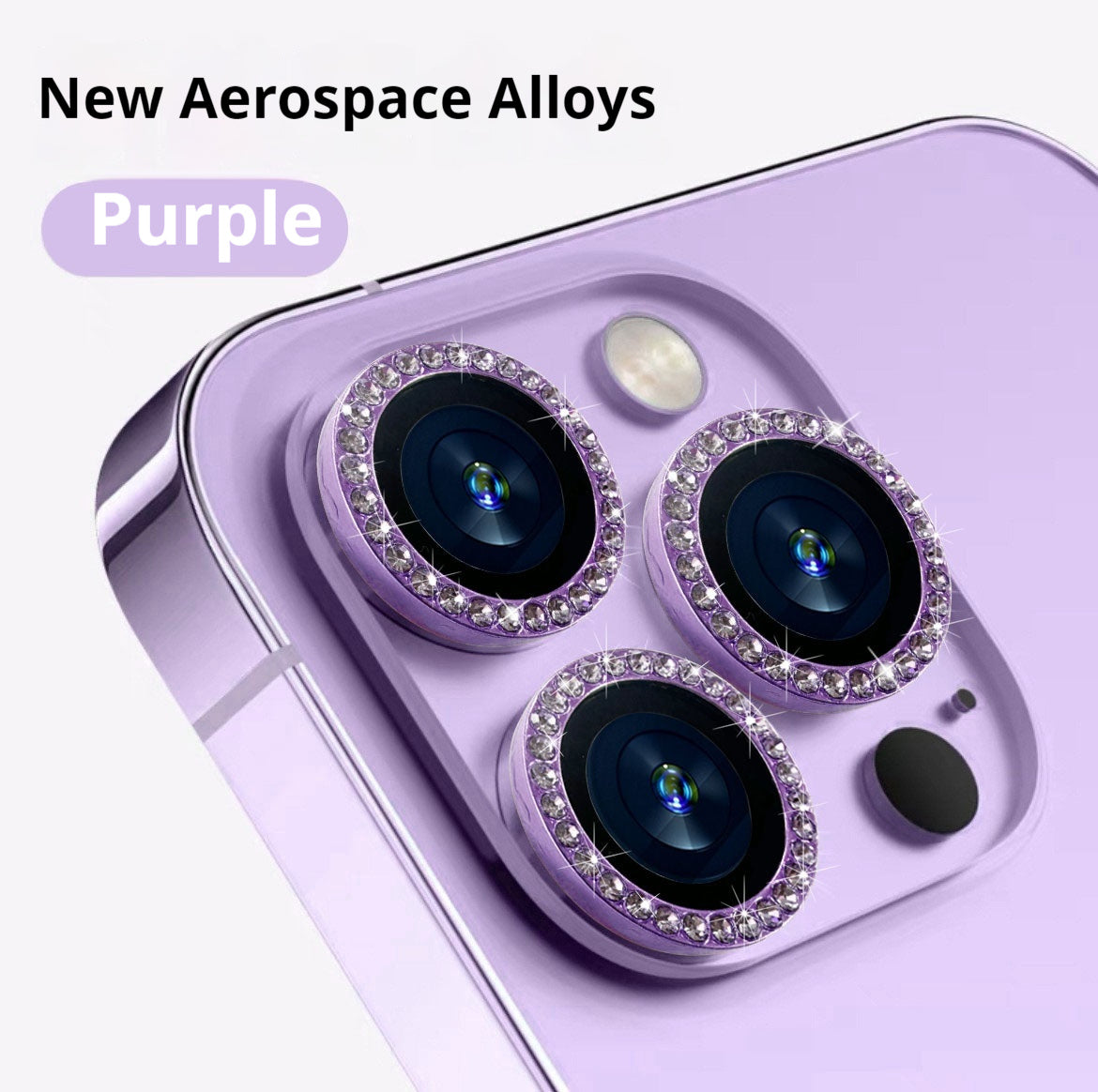 Rhinestone Lens Protector For Mobile Phones