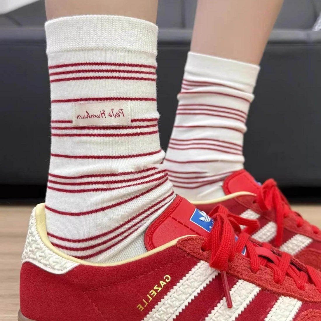 Korean INS-style Striped Seamless Women&