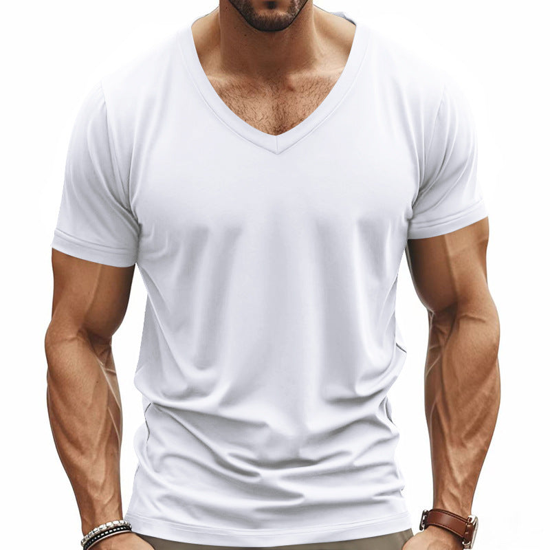 Solid Color Loose American Summer Men&