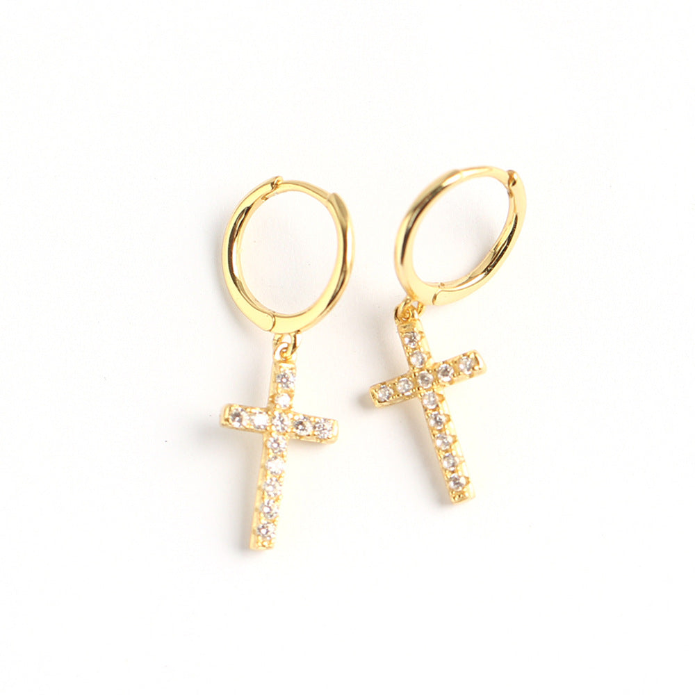European And American Trendy Cross Ear Clips