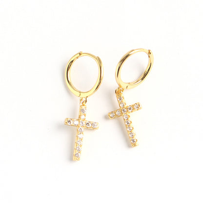 European And American Trendy Cross Ear Clips