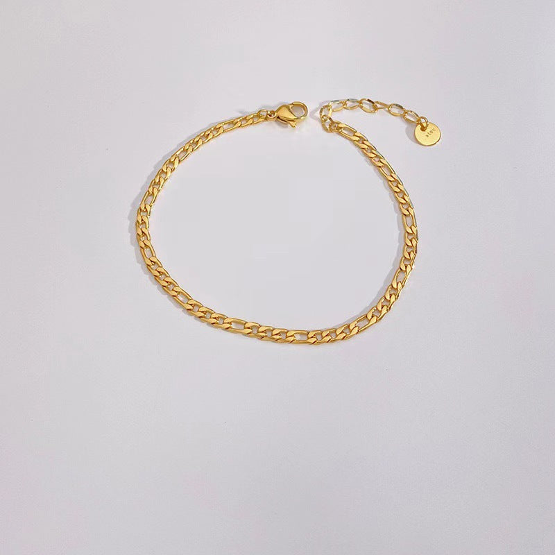 Stainless Steel 5-piece Set Simple Bracelet Does Not Fade