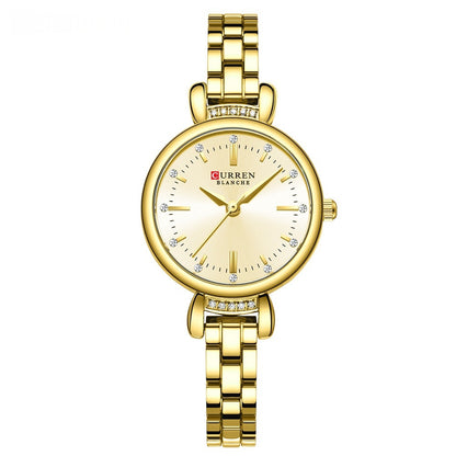 Waterproof Round Casual Womens Bracelet Watch