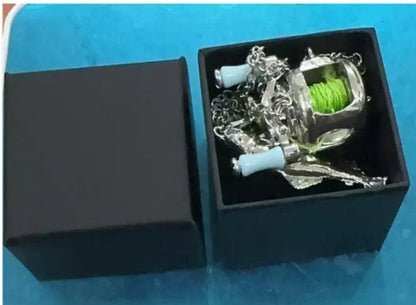 Luxury Fishing Reel Necklace Rotatable Detachable Fishing Reel Ring Exquisite Silver Men Neck Pendant Versatile Jewelry