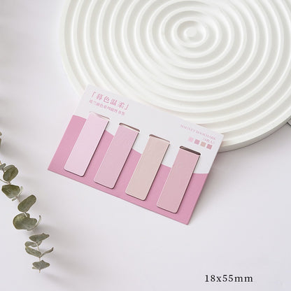 Magnetic Morandi Series Color Block Bookmark