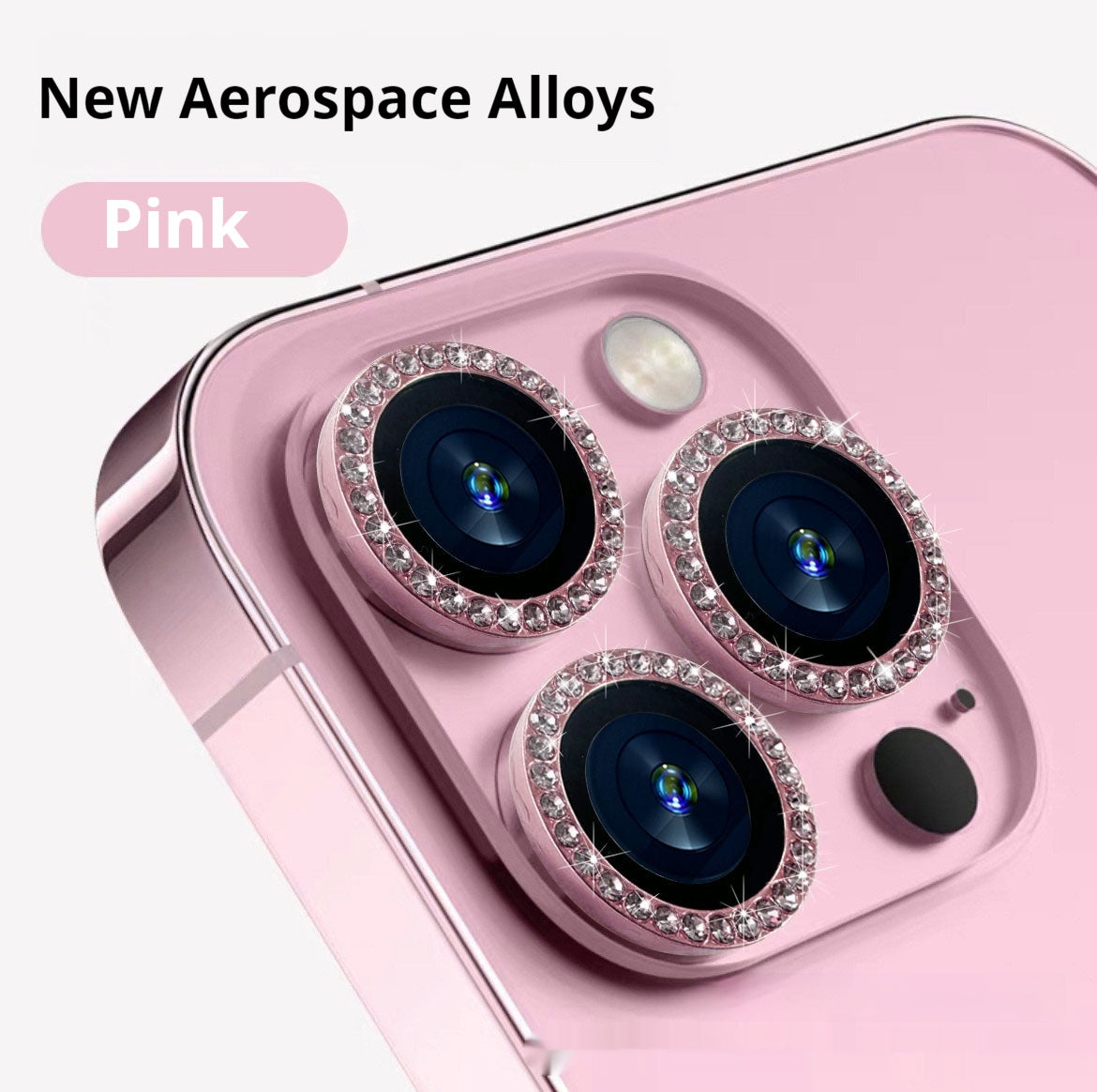 Rhinestone Lens Protector For Mobile Phones