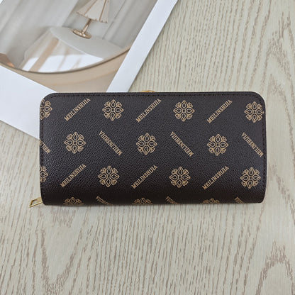 Simple And Stylish Single-zip Multi-cardholder Coin Purse