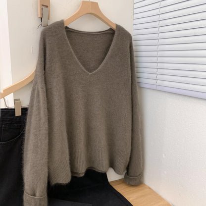 V Neck Baselayer Pullover Sweater For Women