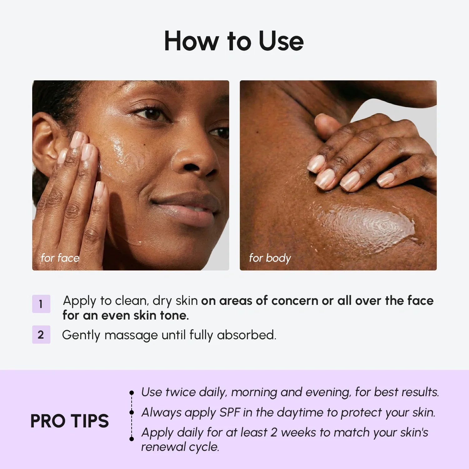 Face &amp; Body Serum for Dark Spots
