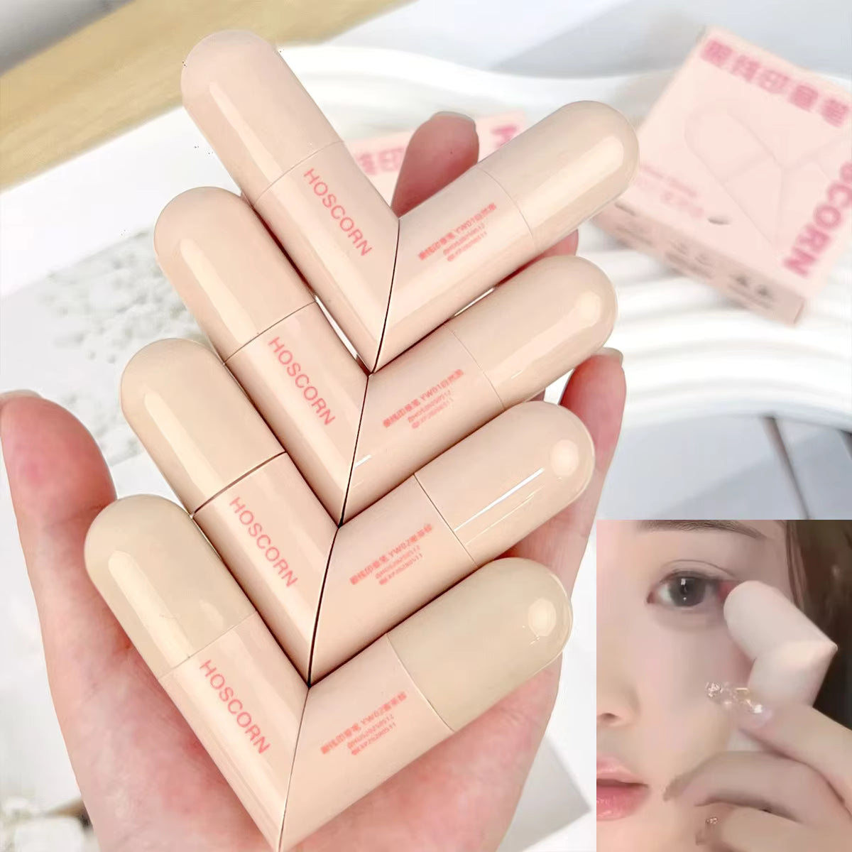 Waterproof Double-Wing Integrated Eyeliner Stamp - Sweat Proof &amp; Long Lasting Easy to Use for Beginners Lazy Makeup Stencil