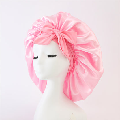 Satin Ribbon Round Hat Bow Imitation Silk Beauty And Hair Care