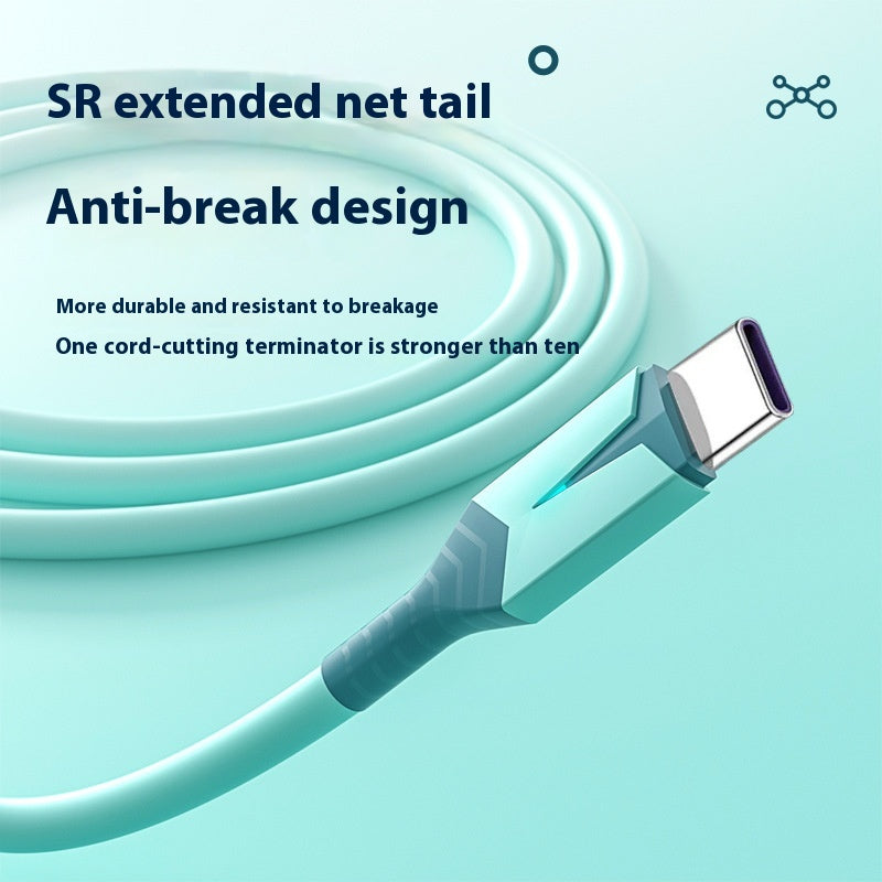 Liquid Flexible Glue With Light Mobile Phone Charging Fast Charge Data Cable