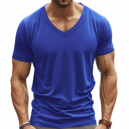 Solid Color Loose American Summer Men&