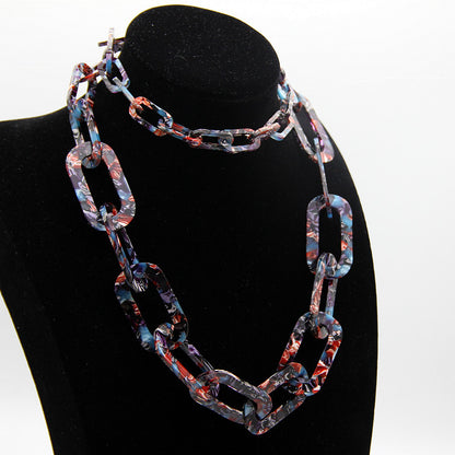 Versatile Pearl Acetate Long Sweater Chain