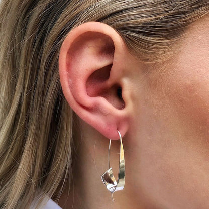 Gypsy Spiral Curved Ear Ring Ladies