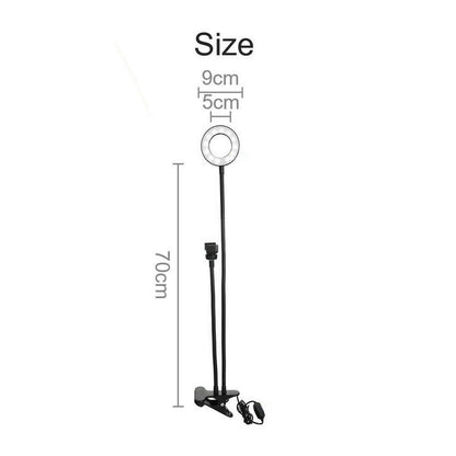 Ring Light Dimmable Lighting Phone Selfie Tripod Stand Makeup Live Lamp
