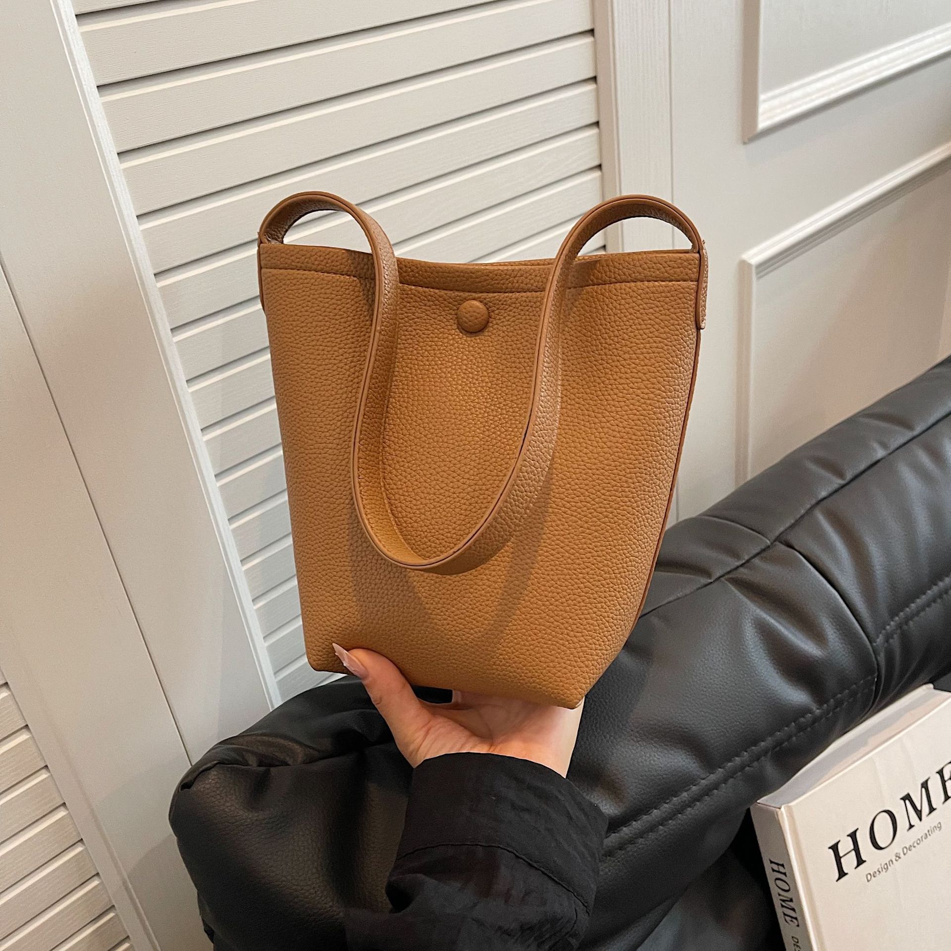 Large-capacity Tote Vegetable Basket Bucket Bag For Women, Springsummer