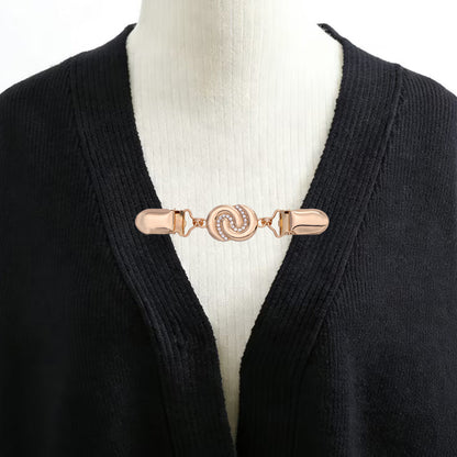 Retro Hollow-out Shawl Cardigan Dress With A Fitted Waist And Secure Fasteners