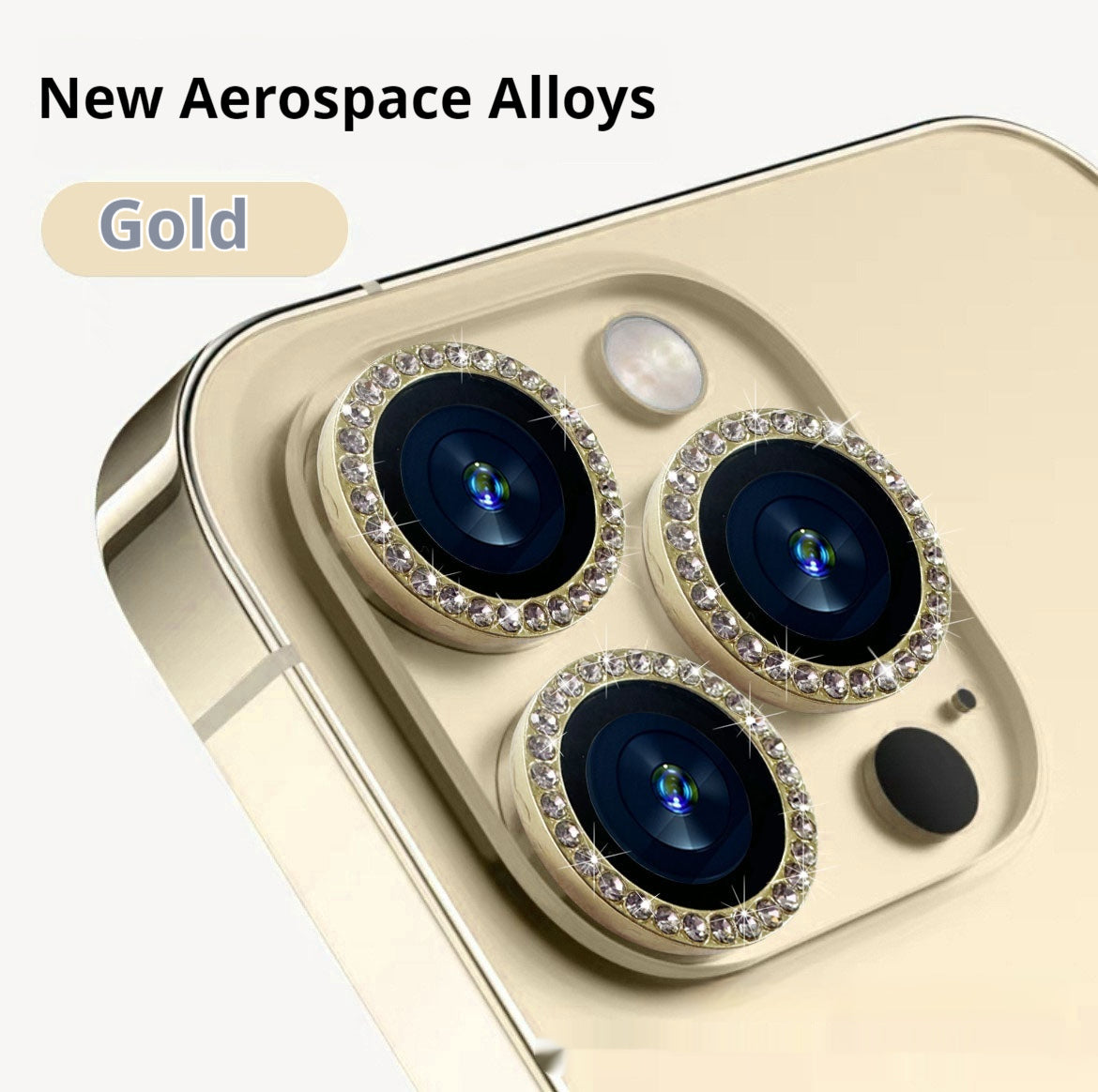 Rhinestone Lens Protector For Mobile Phones